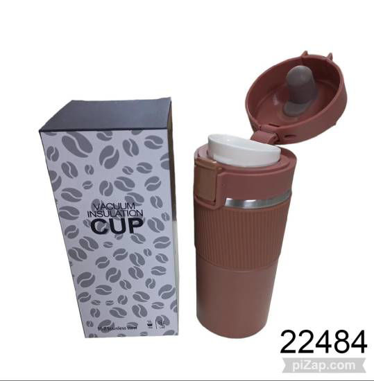 Imagen de VASO TERMICO CON TAPA AUTOMATICA 500ML 6.25